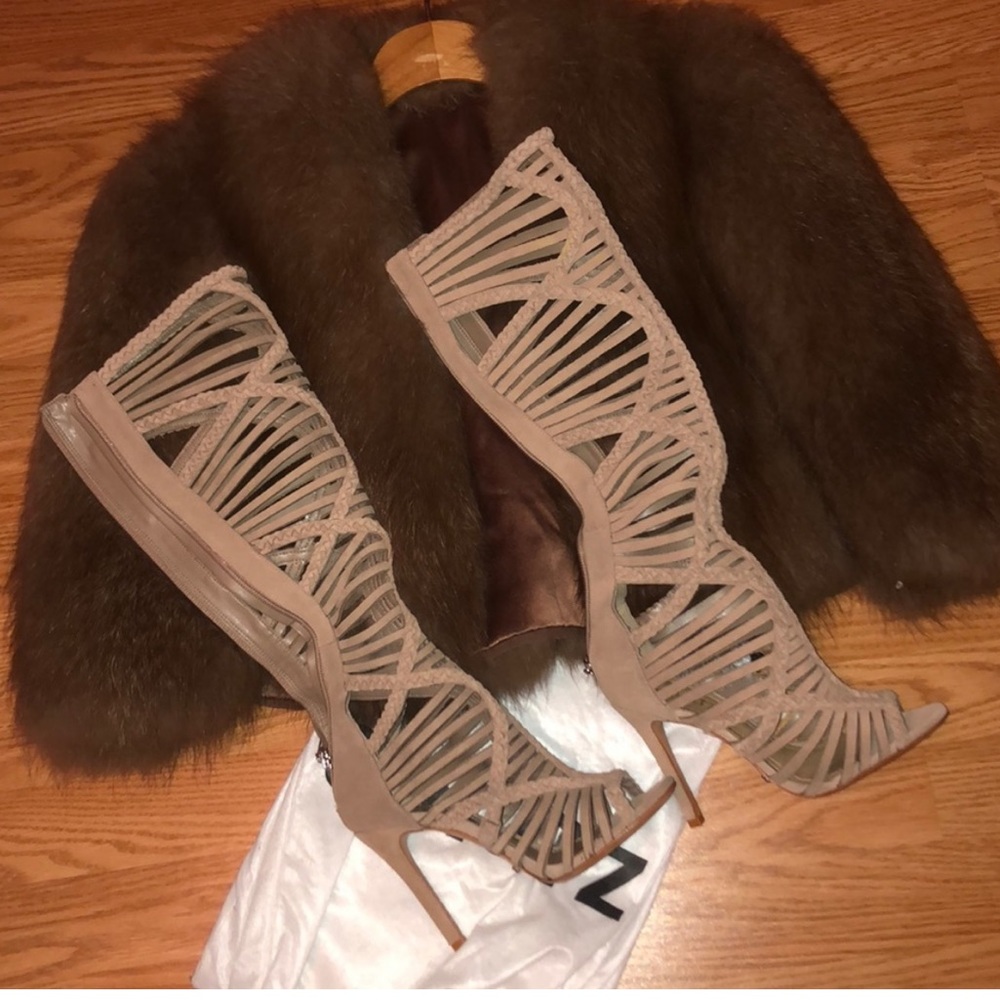 NWT Schutz Acamurcado suede gladiator heels